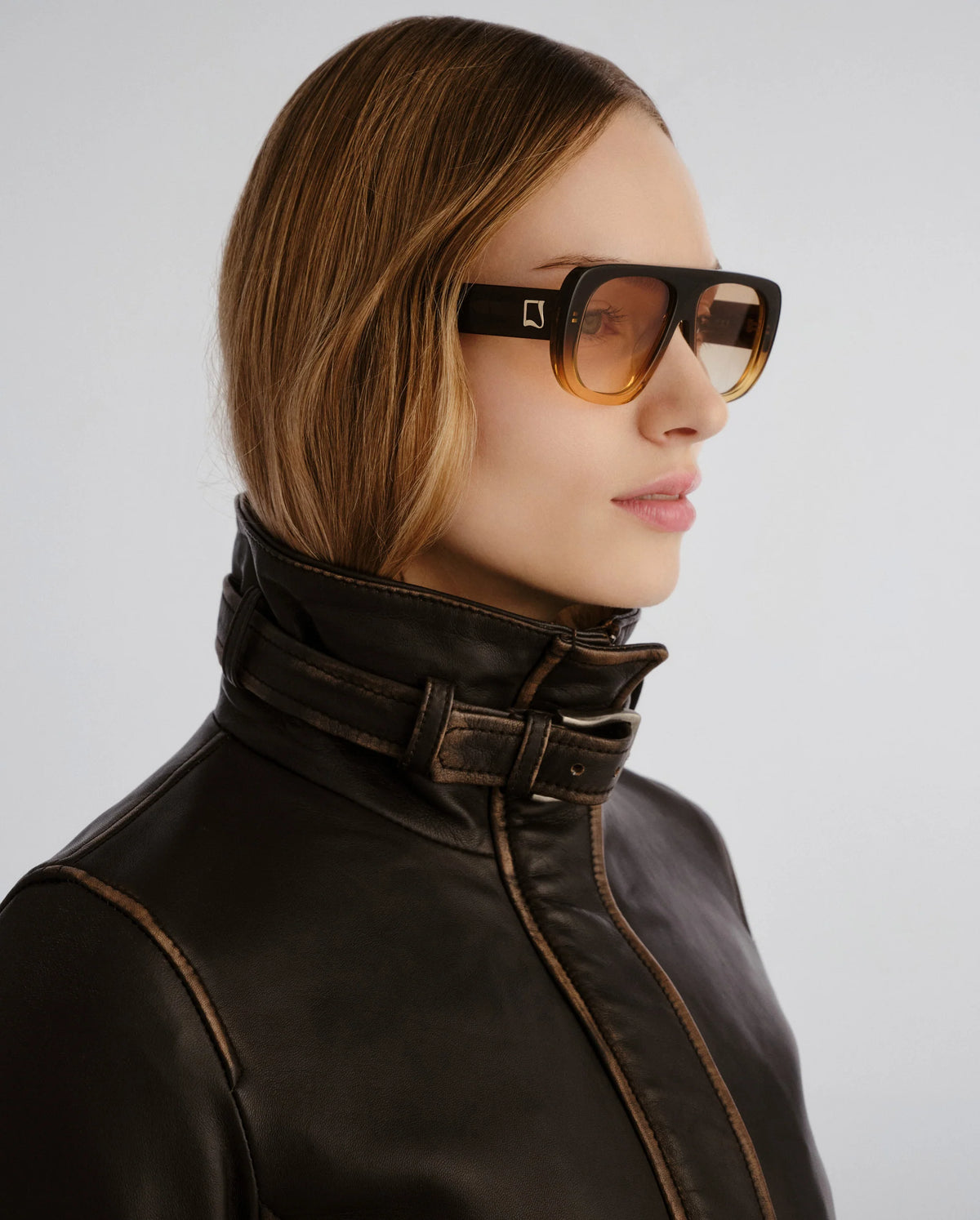 LUVLOU The Dionne Cinnamon Sunglasses