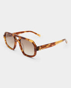 LUVLOU The Banks Caramel Tort Sunglasses