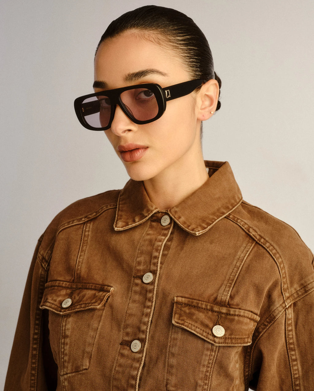LUVLOU The Dionne Black Sunglasses