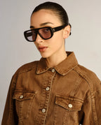 LUVLOU The Dionne Black Sunglasses