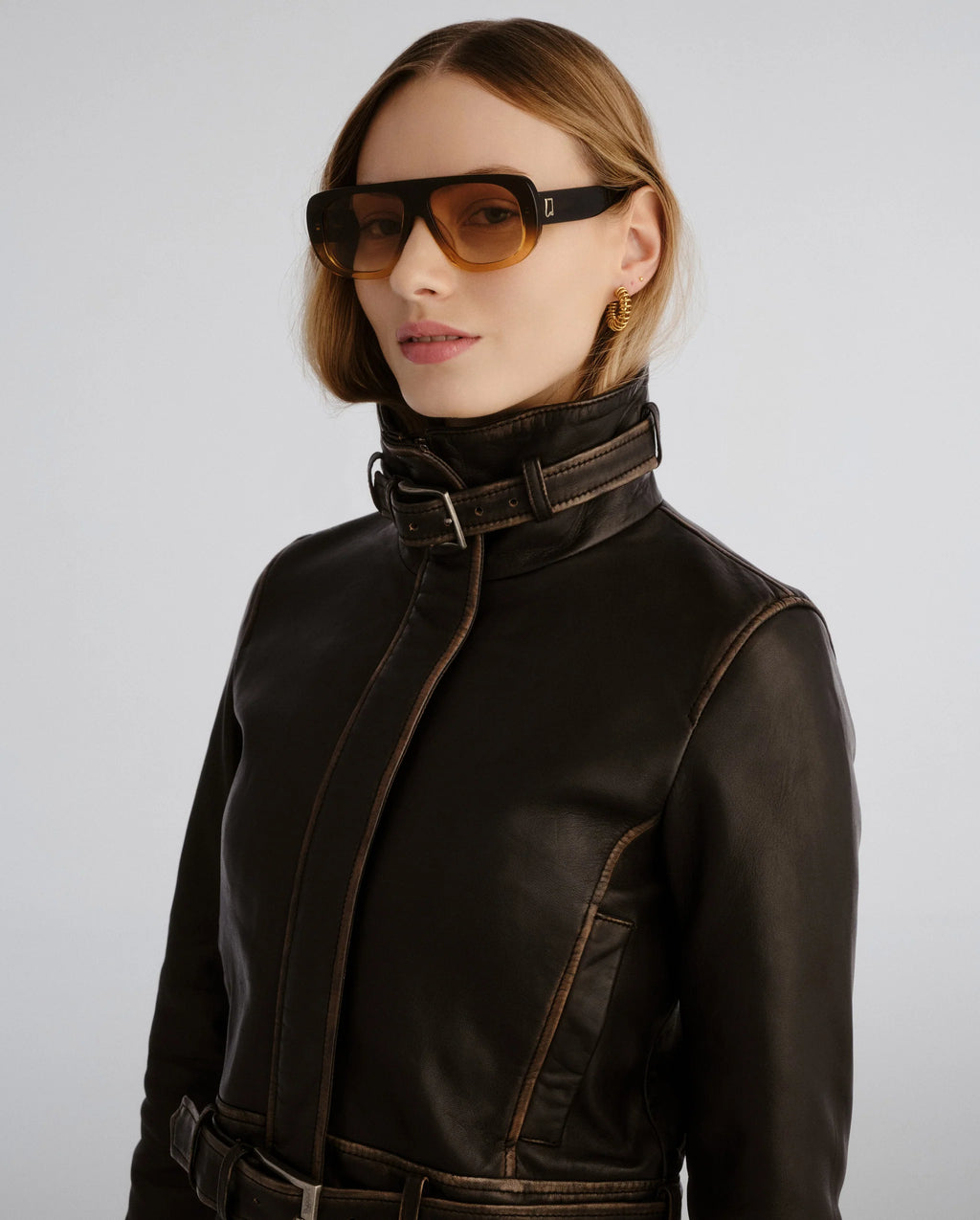 LUVLOU The Dionne Cinnamon Sunglasses