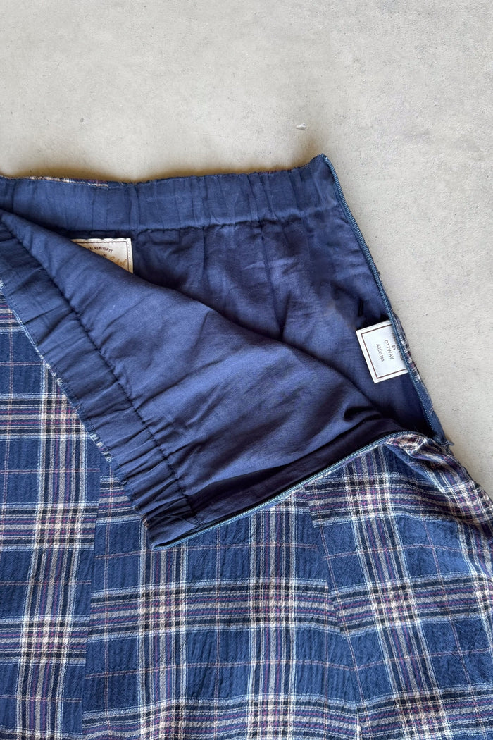 OTTWAY Keira Plaid Maxi Skirt
