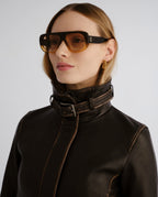 LUVLOU The Dionne Cinnamon Sunglasses
