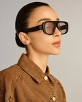 LUVLOU The Dionne Black Sunglasses
