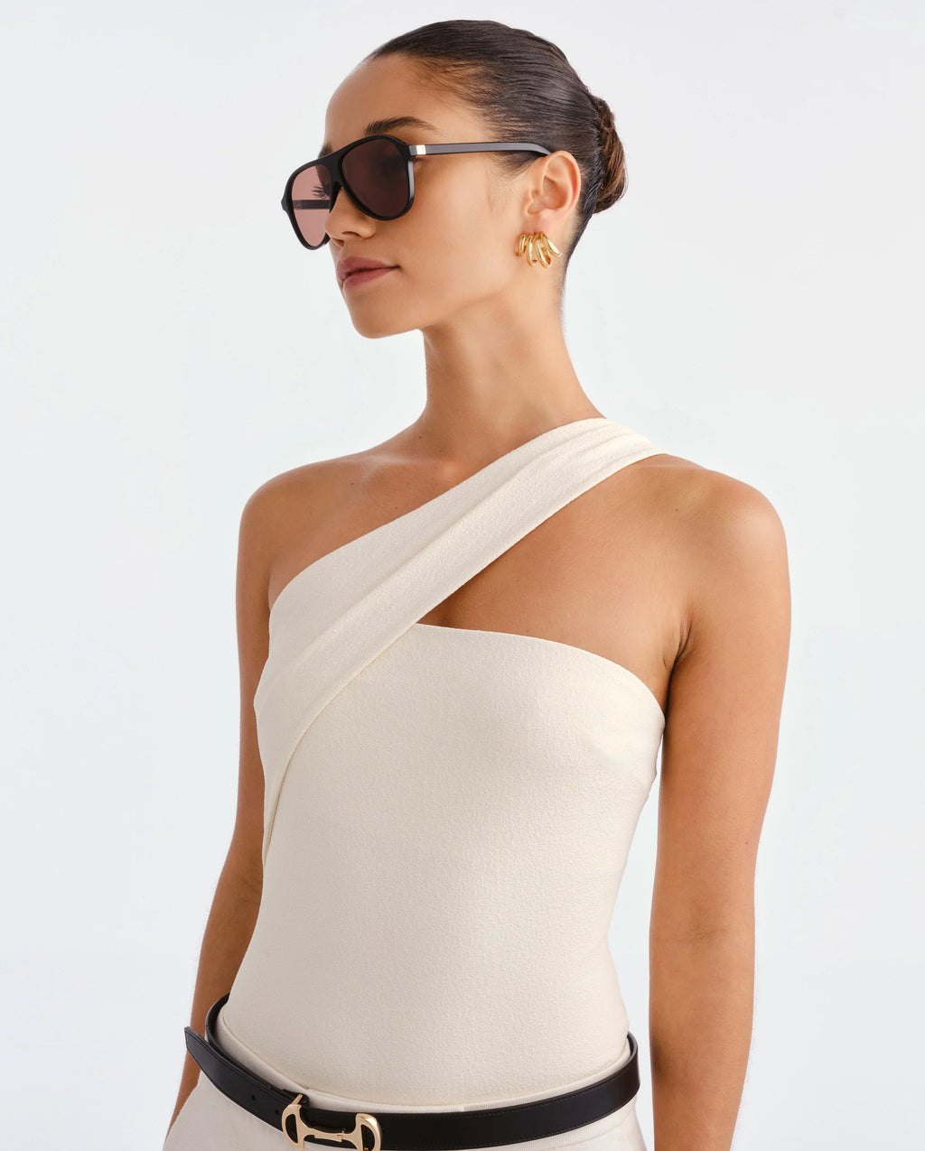 LUVLOU The Eve Black Sunglasses