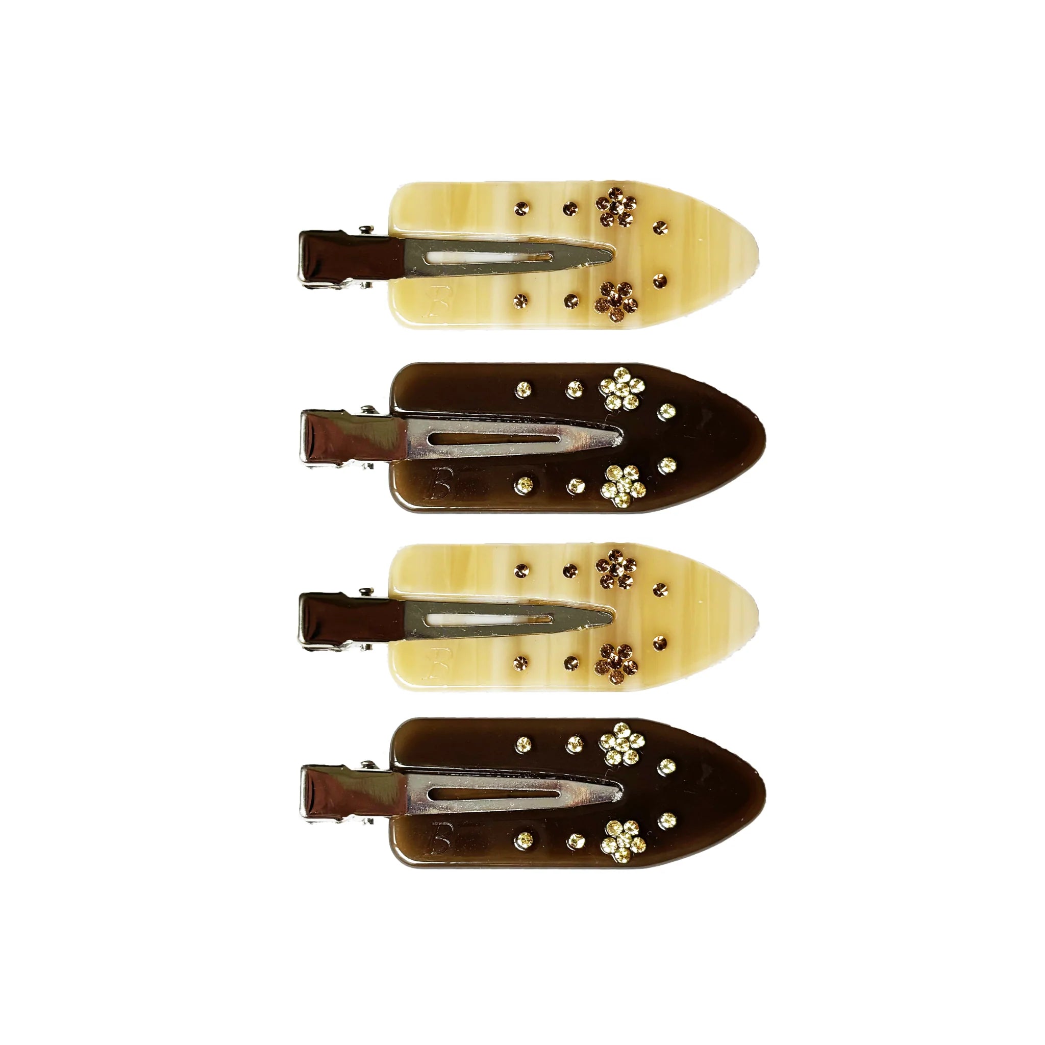 BUTTERMILK Maddie Creaseless Clips in Shortbread Honey & Dark Roast