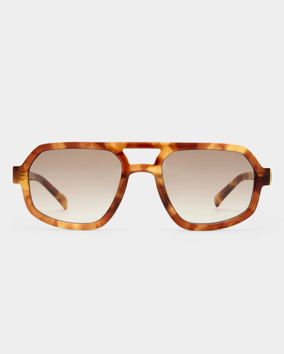LUVLOU The Banks Caramel Tort Sunglasses