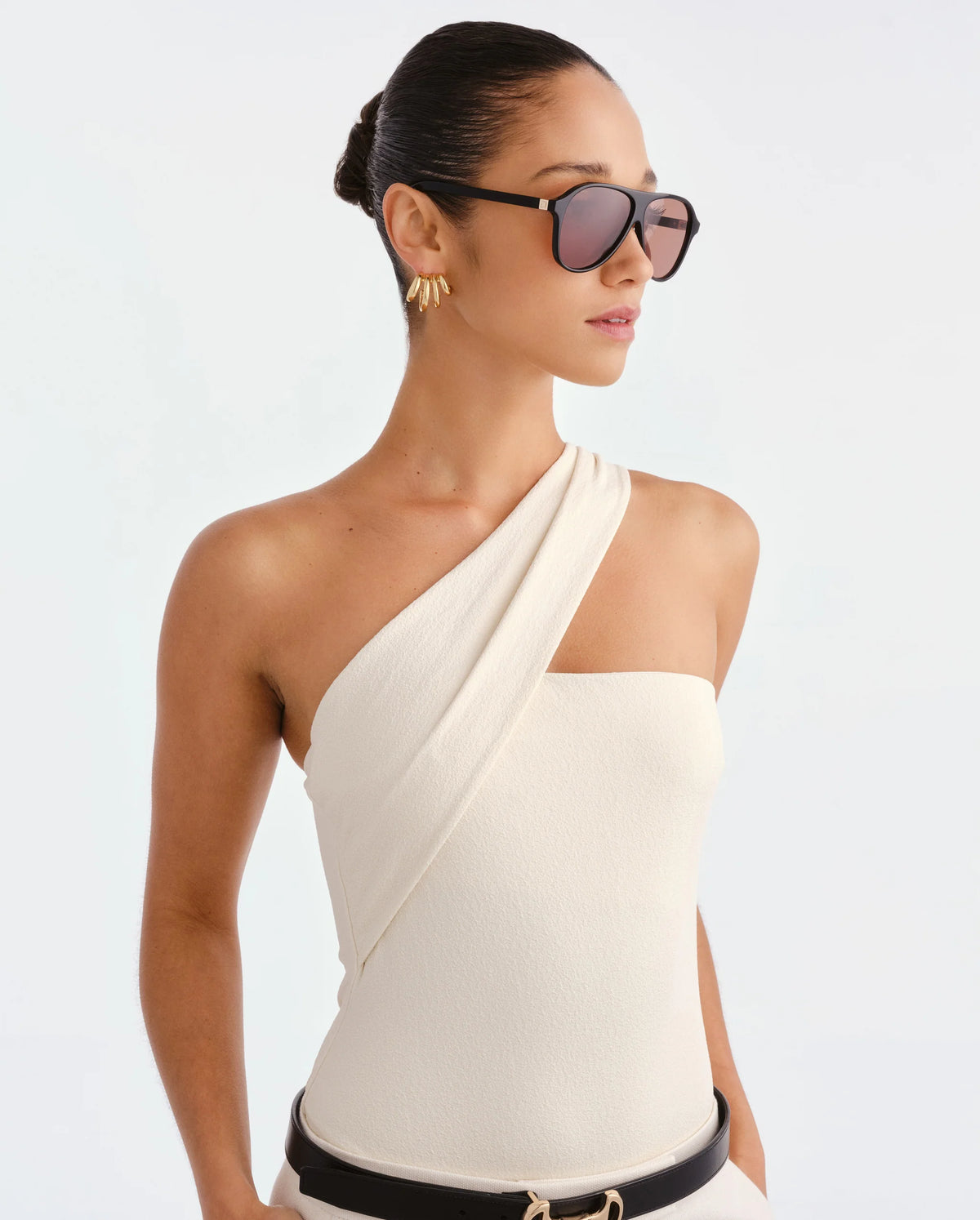 LUVLOU The Eve Black Sunglasses