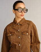 LUVLOU The Dionne Black Sunglasses