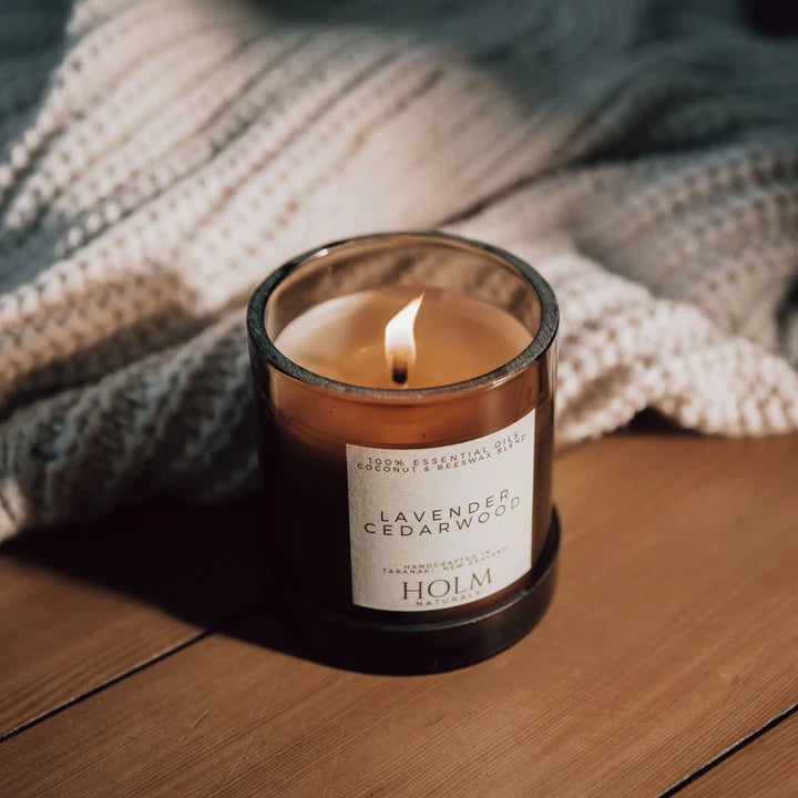 HOLM Cedarwood & Lavender - 100% Essential Oil Candle