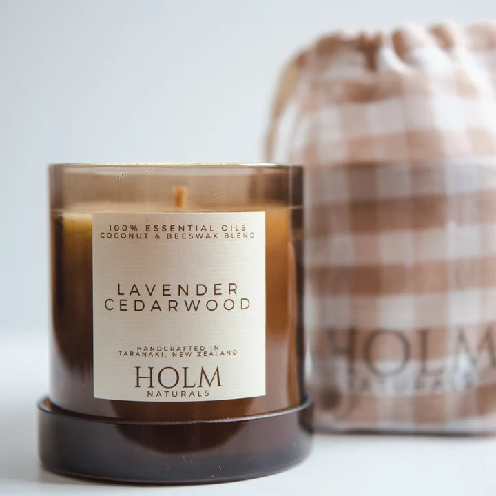 HOLM Cedarwood & Lavender - 100% Essential Oil Candle