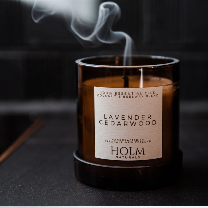 HOLM Cedarwood & Lavender - 100% Essential Oil Candle