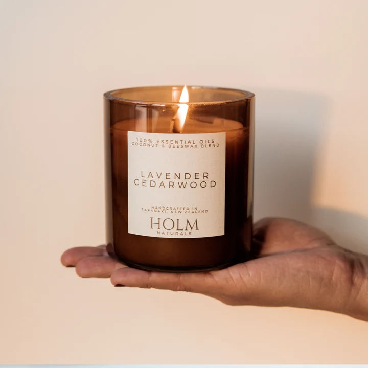 HOLM Cedarwood & Lavender - 100% Essential Oil Candle