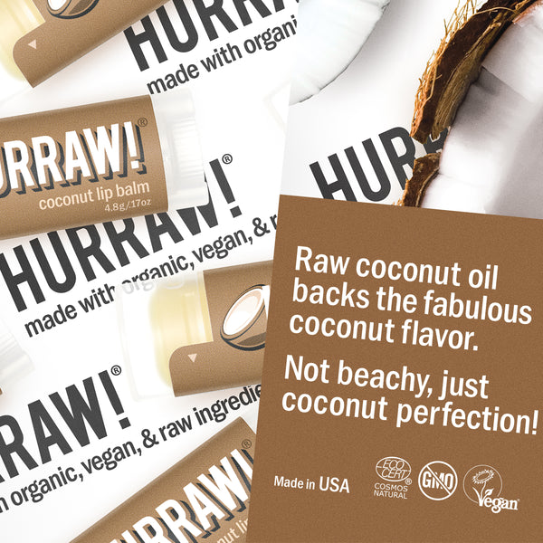 HURRAW! Coconut Lip Balm