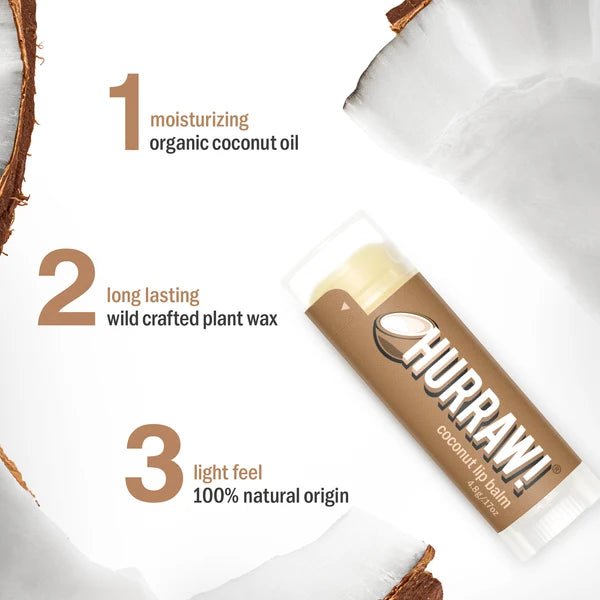 HURRAW! Coconut Lip Balm