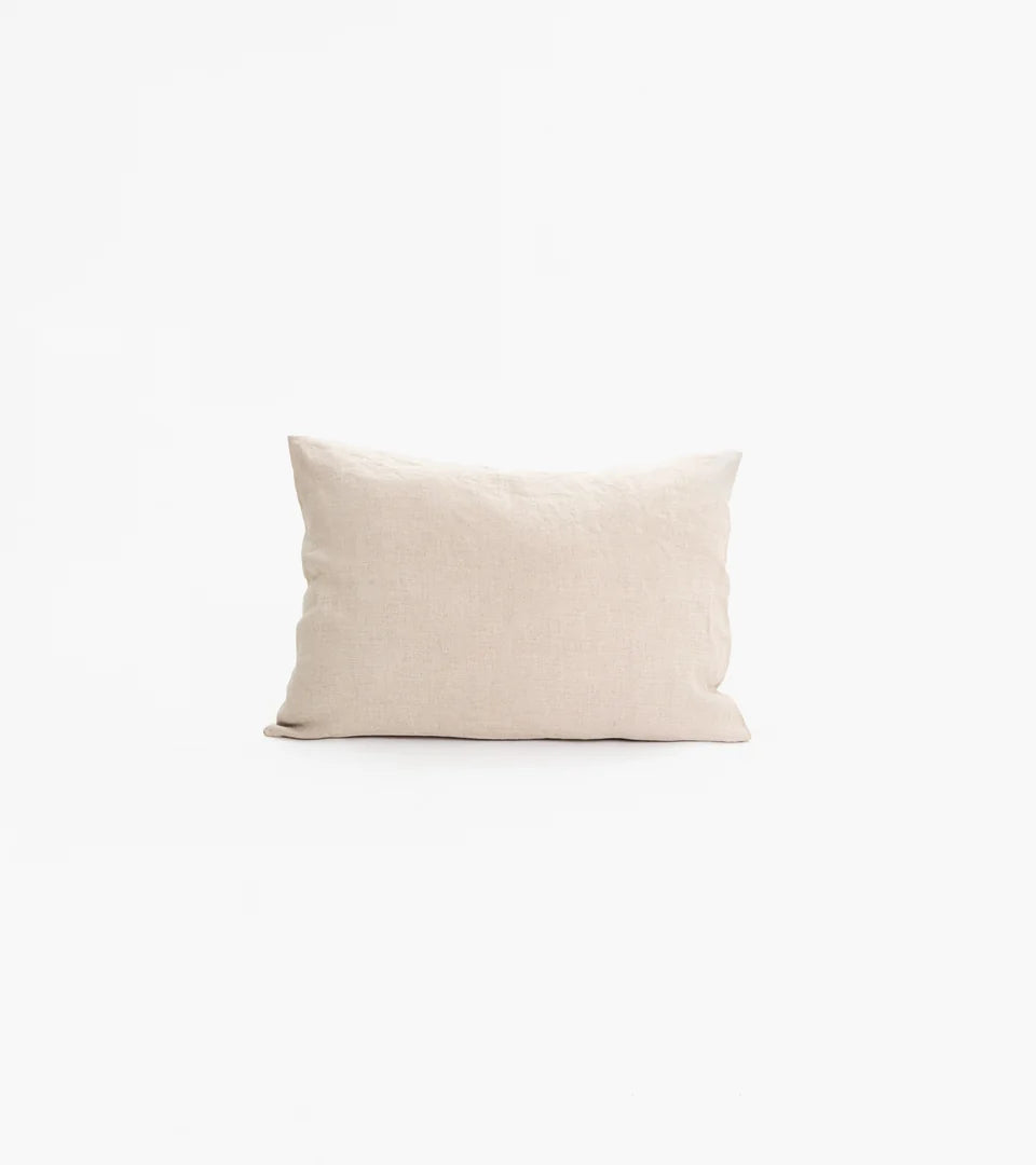 KIM SOO Natural Italian Linen Pillowcase