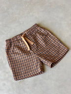 OTTWAY Nomad Brown Checked Shorts