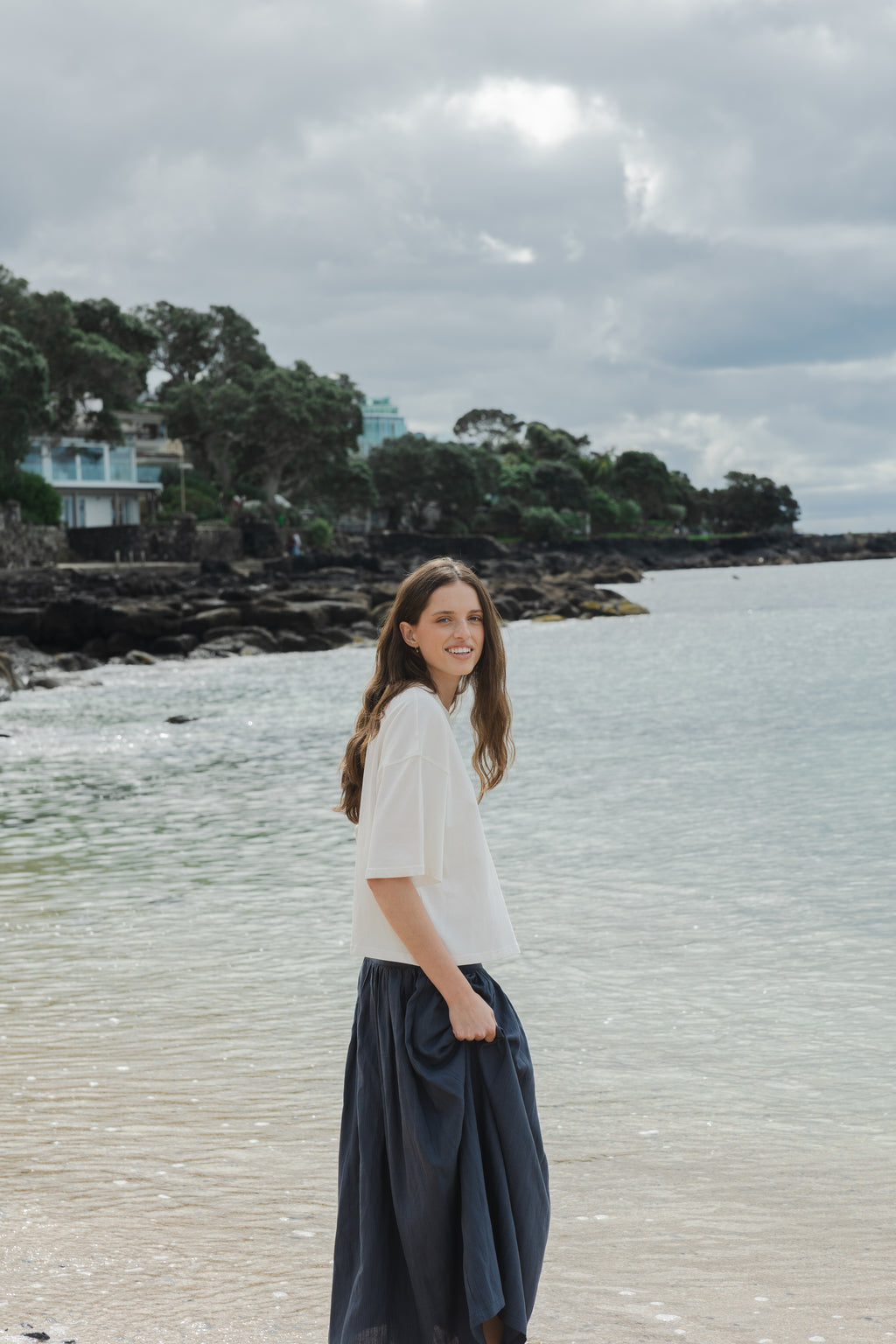 SOPHIE Boxy Tee in Oat