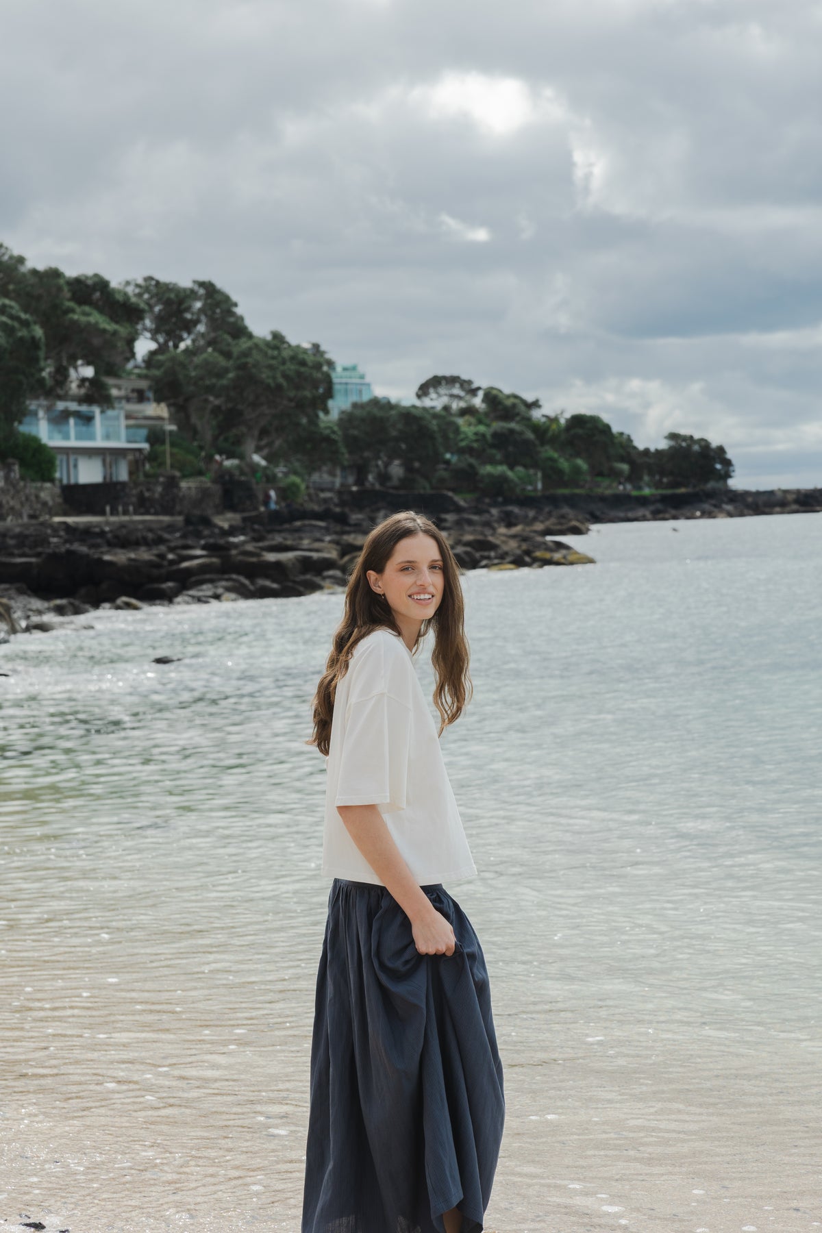 SOPHIE Boxy Tee in Oat