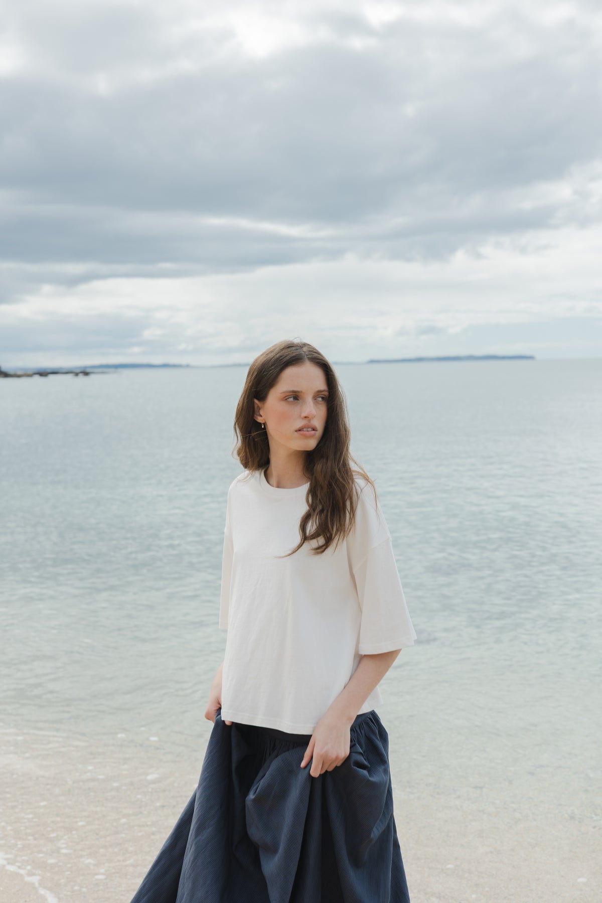 SOPHIE Boxy Tee in Oat