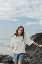 SOPHIE Boxy Tee in Oat