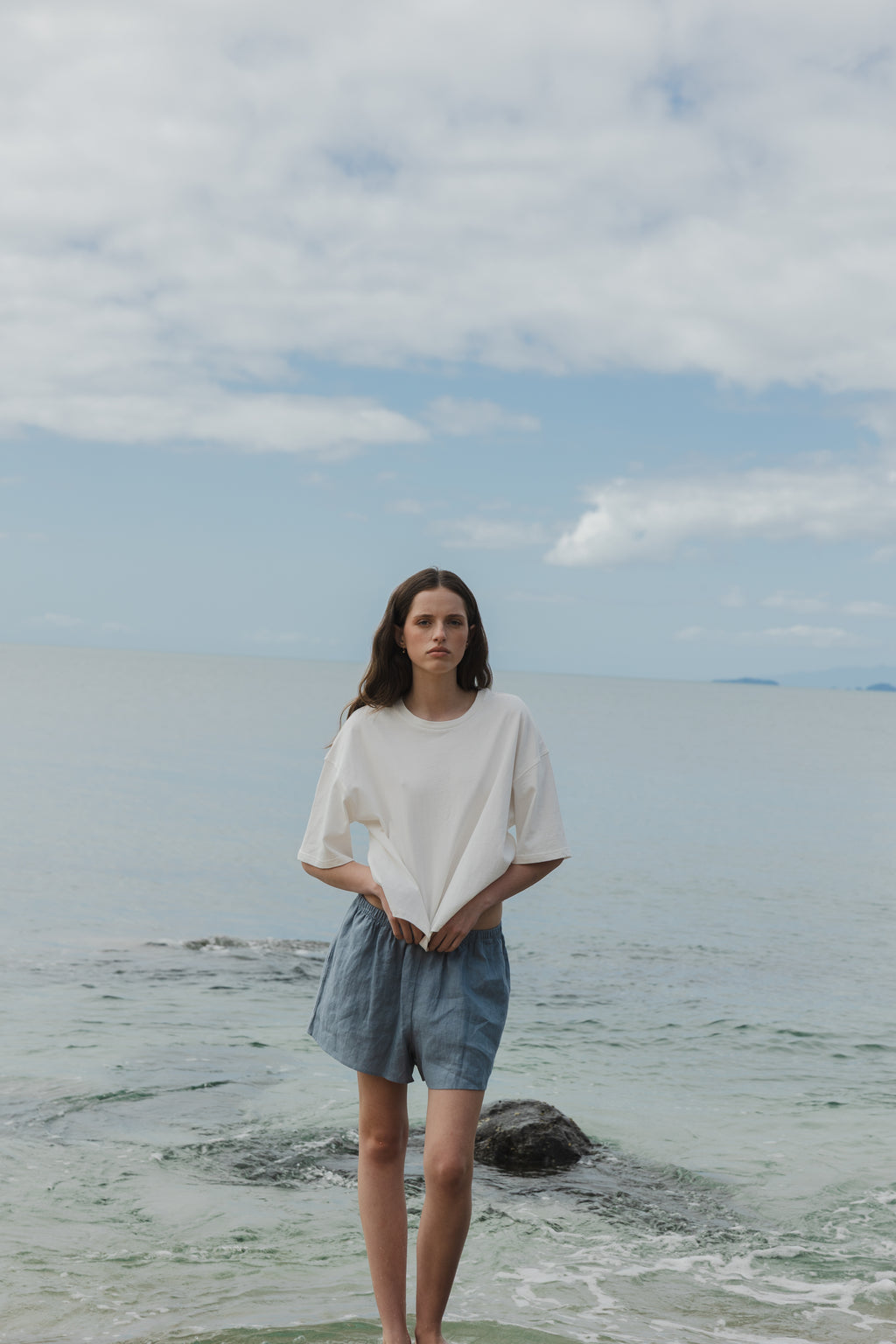 SOPHIE Boxy Tee in Oat