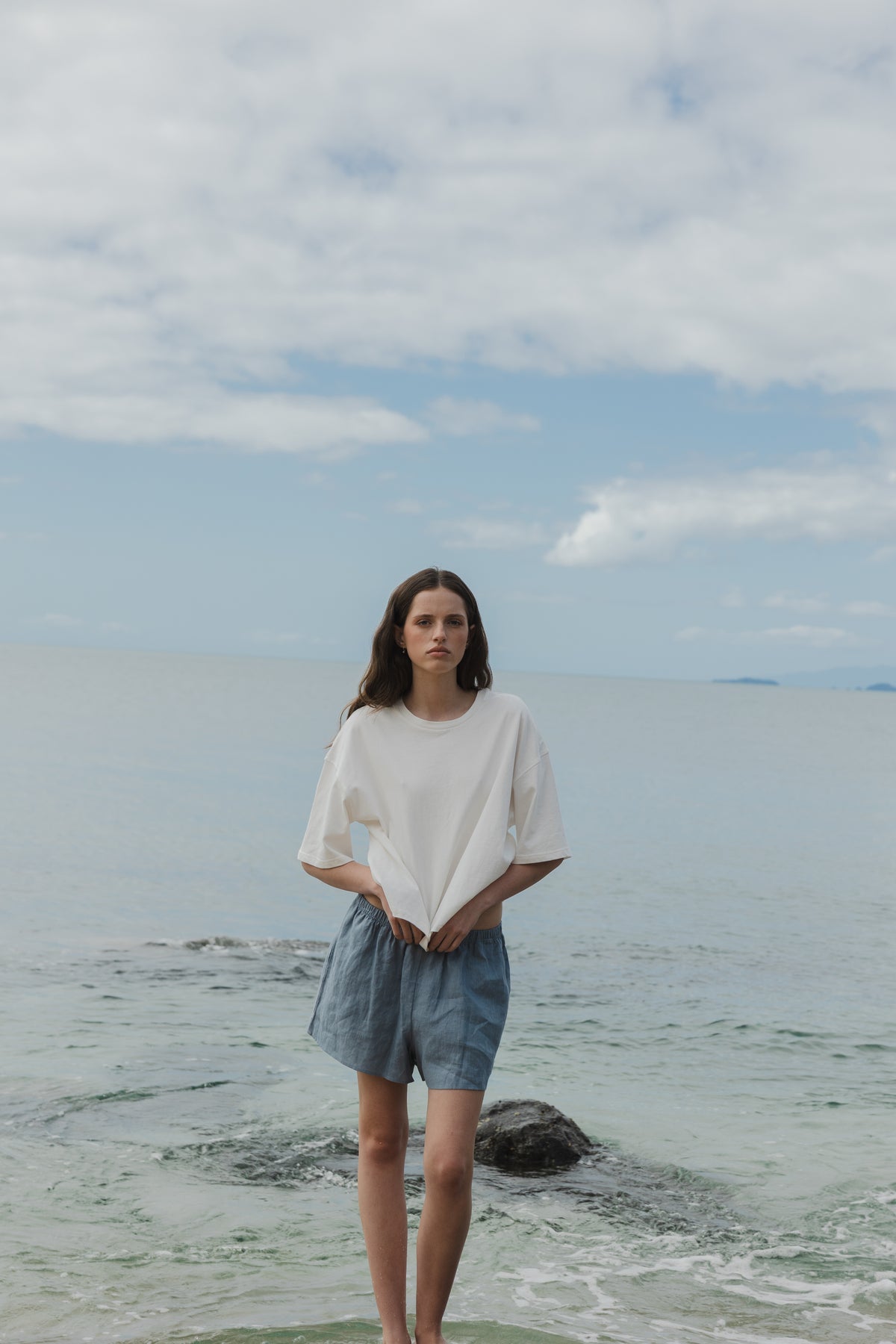 SOPHIE Boxy Tee in Oat