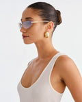 LUVLOU The River Bright Gold Sunglasses