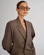 LUVLOU The Banks Caramel Tort Sunglasses