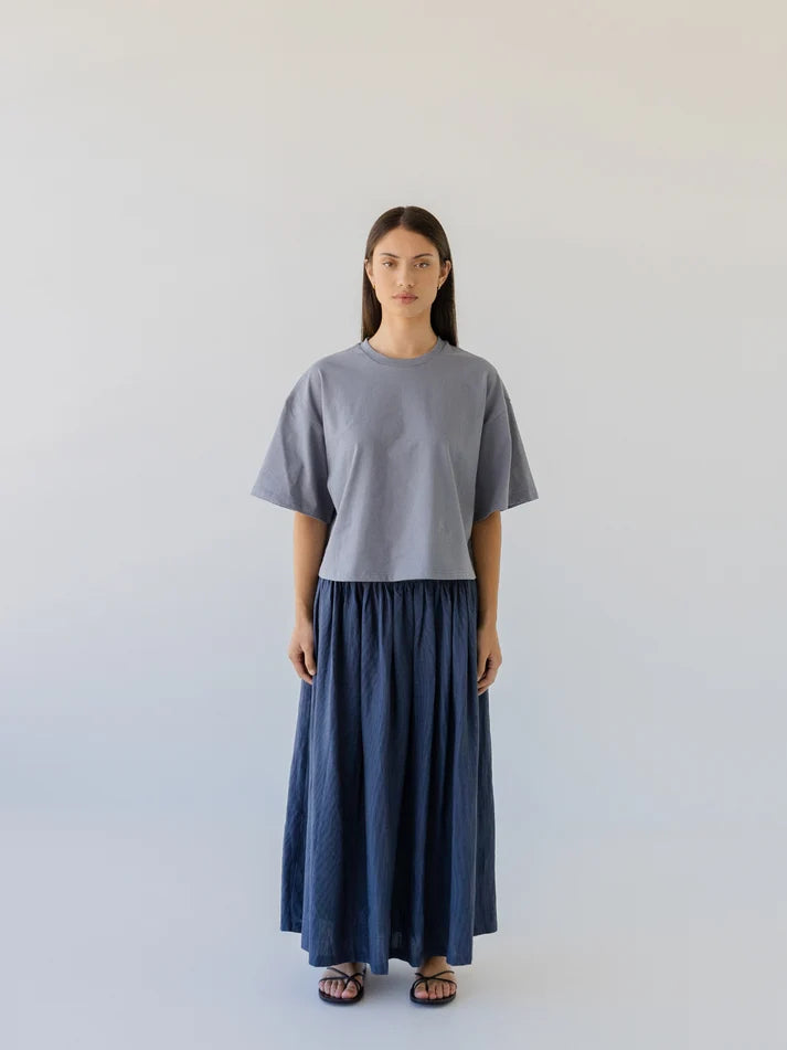 SOPHIE Boxy Tee in Sky Grey