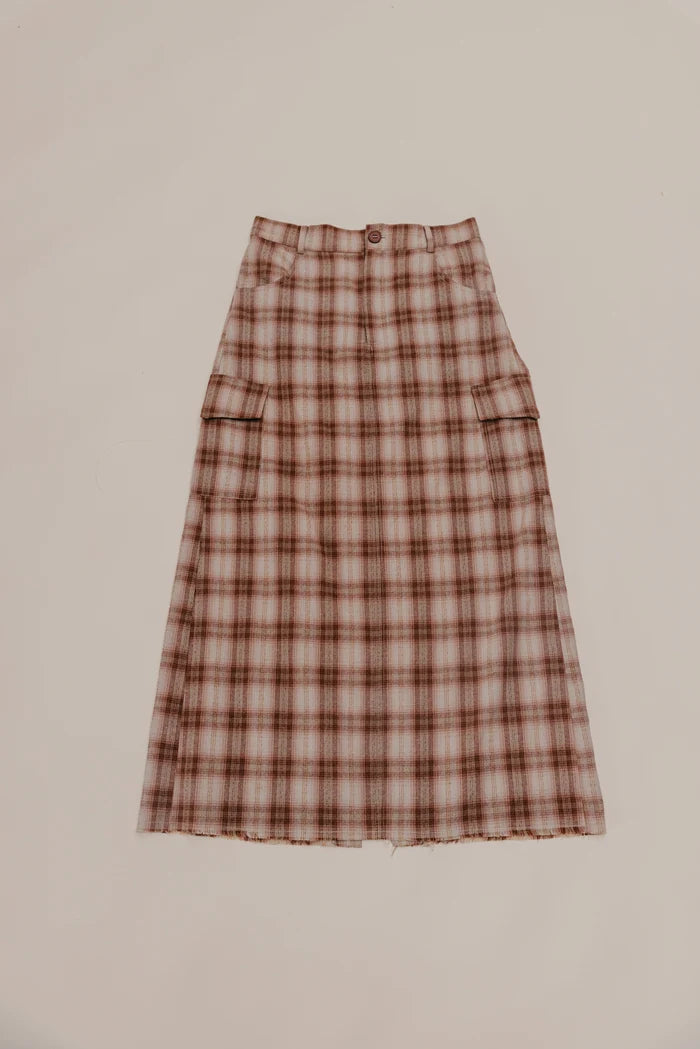 OTTWAY Benson Plaid Maxi Skirt