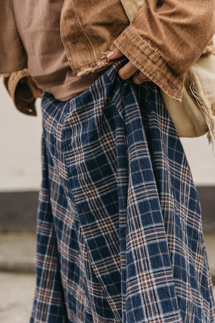 OTTWAY Keira Plaid Maxi Skirt