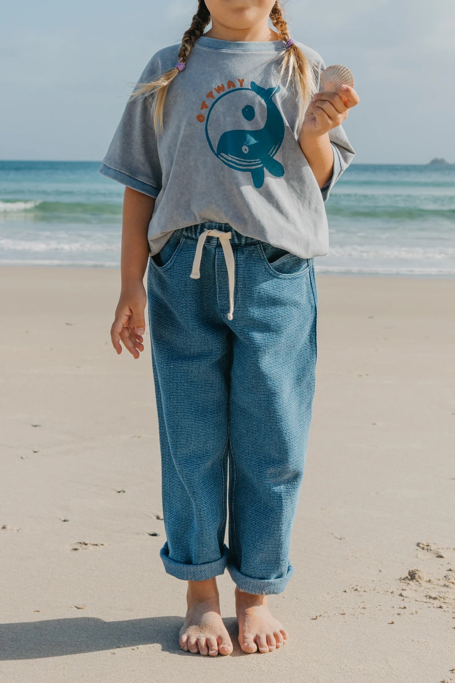 OTTWAY Textured Baggy Jeans