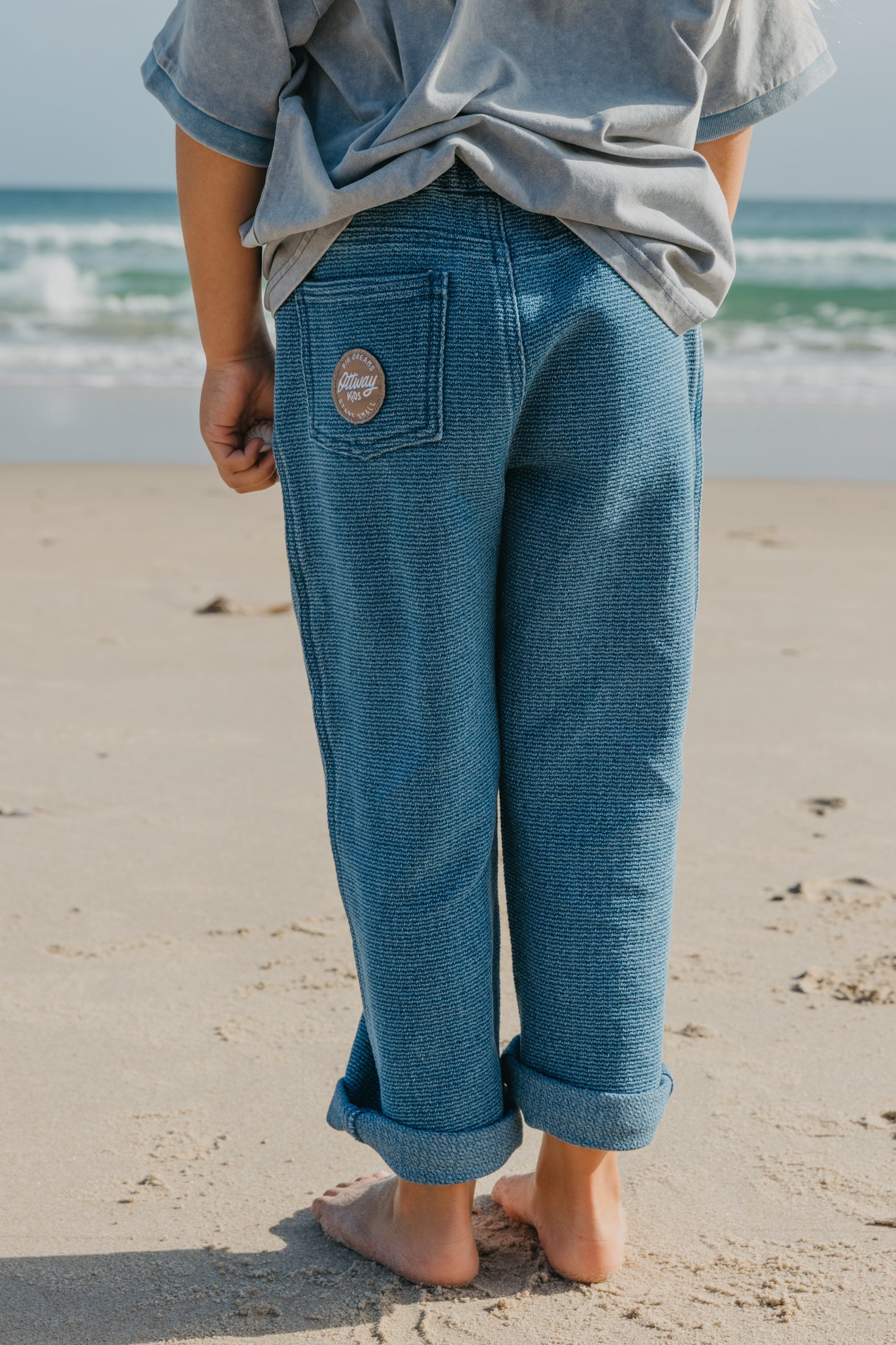 OTTWAY Textured Baggy Jeans