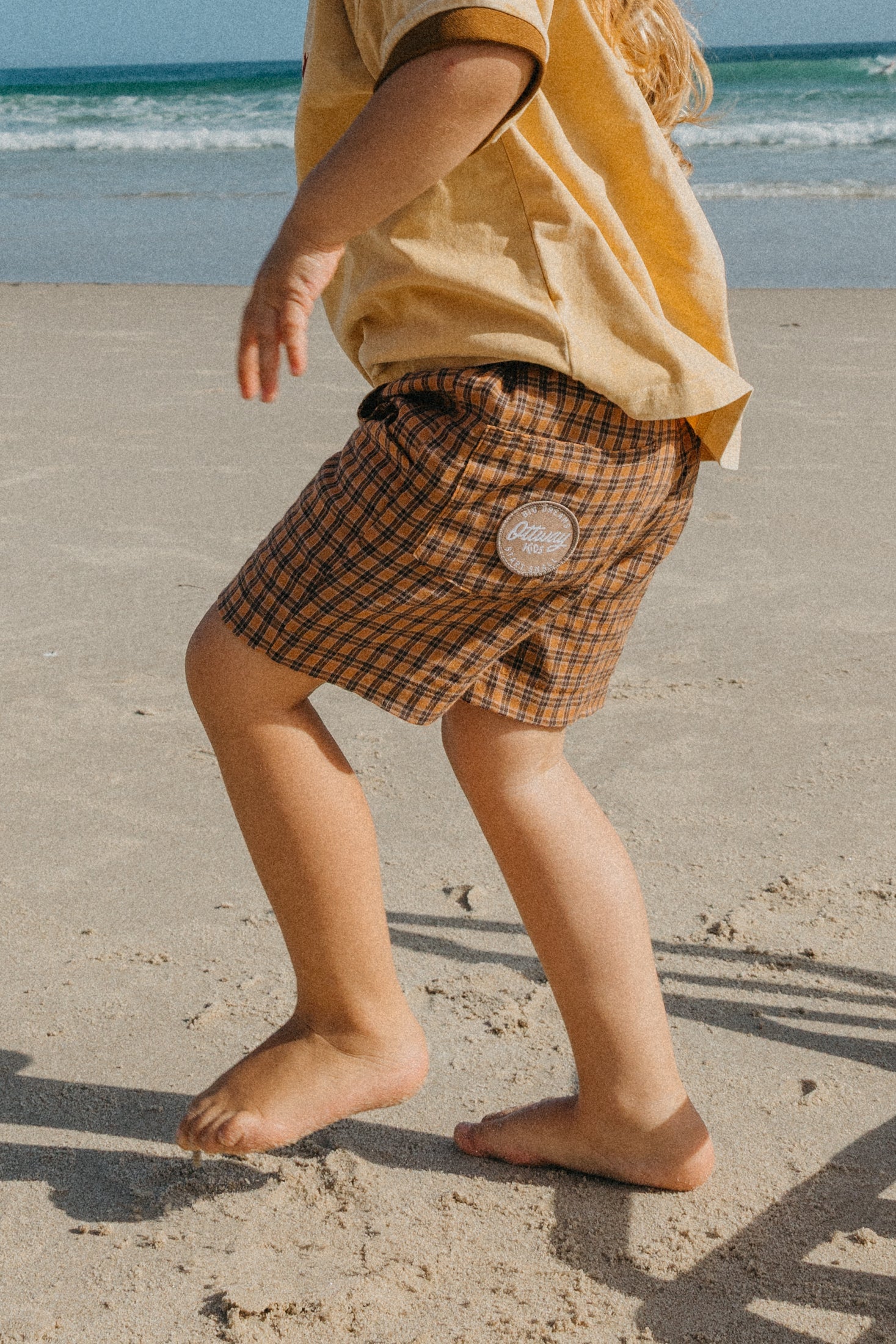 OTTWAY Nomad Brown Checked Shorts