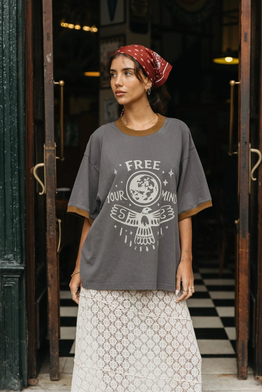 OTTWAY Free Your Mind Oversized T-Shirt