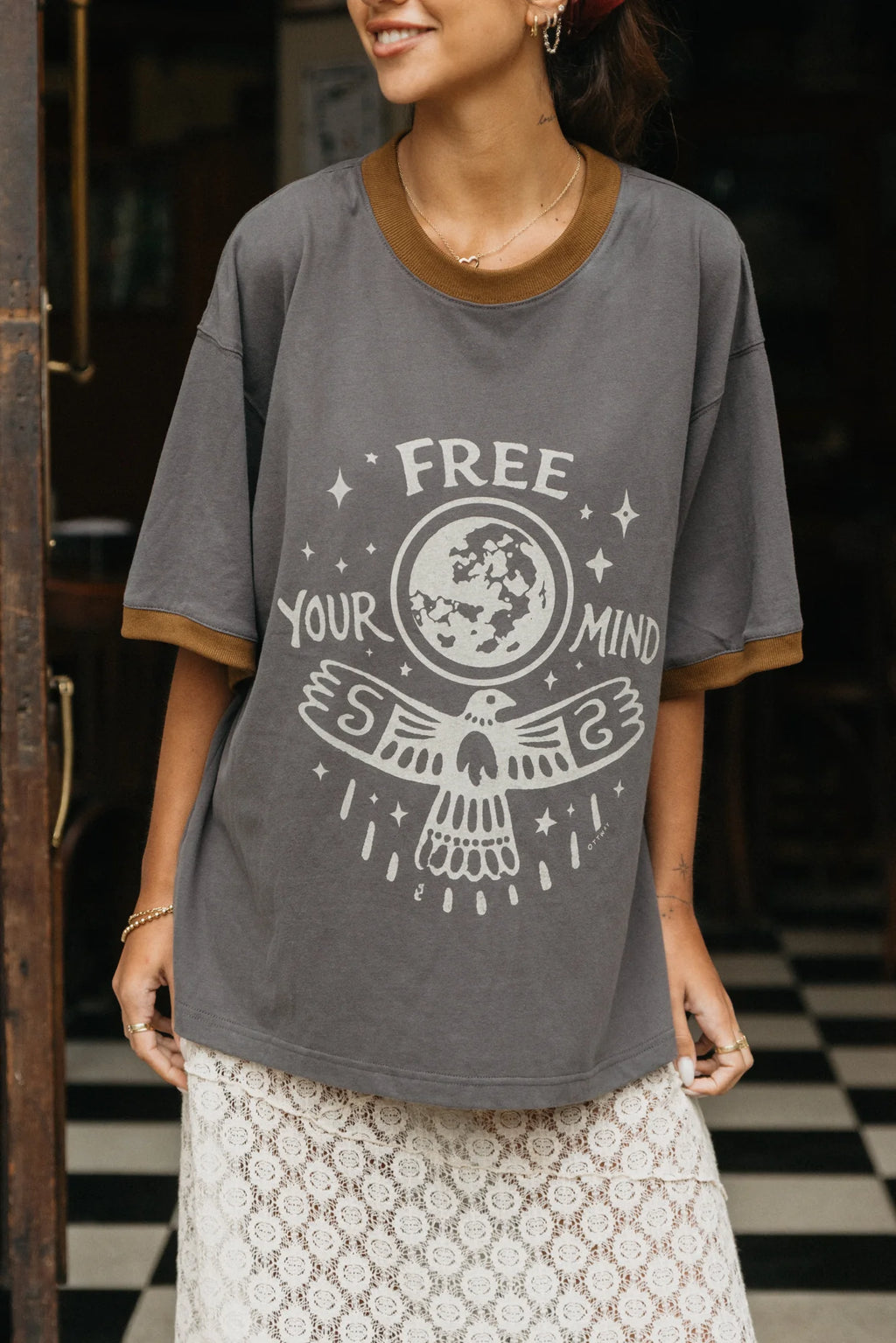 OTTWAY Free Your Mind Oversized T-Shirt