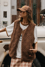 OTTWAY Nomad Sherpa Reversible Checked Vest