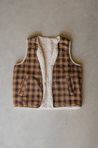 OTTWAY Nomad Sherpa Reversible Checked Vest Unisex