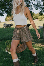 OTTWAY Willow Checked Shorts