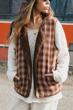OTTWAY Nomad Sherpa Reversible Checked Vest
