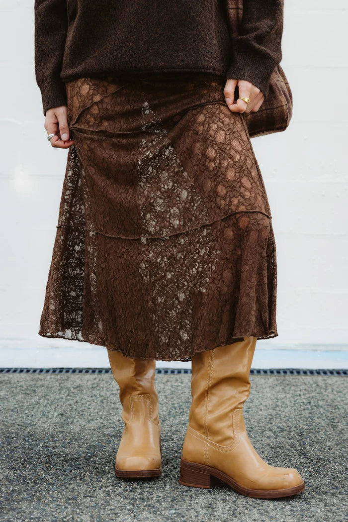 OTTWAY Moonlace Midi Skirt